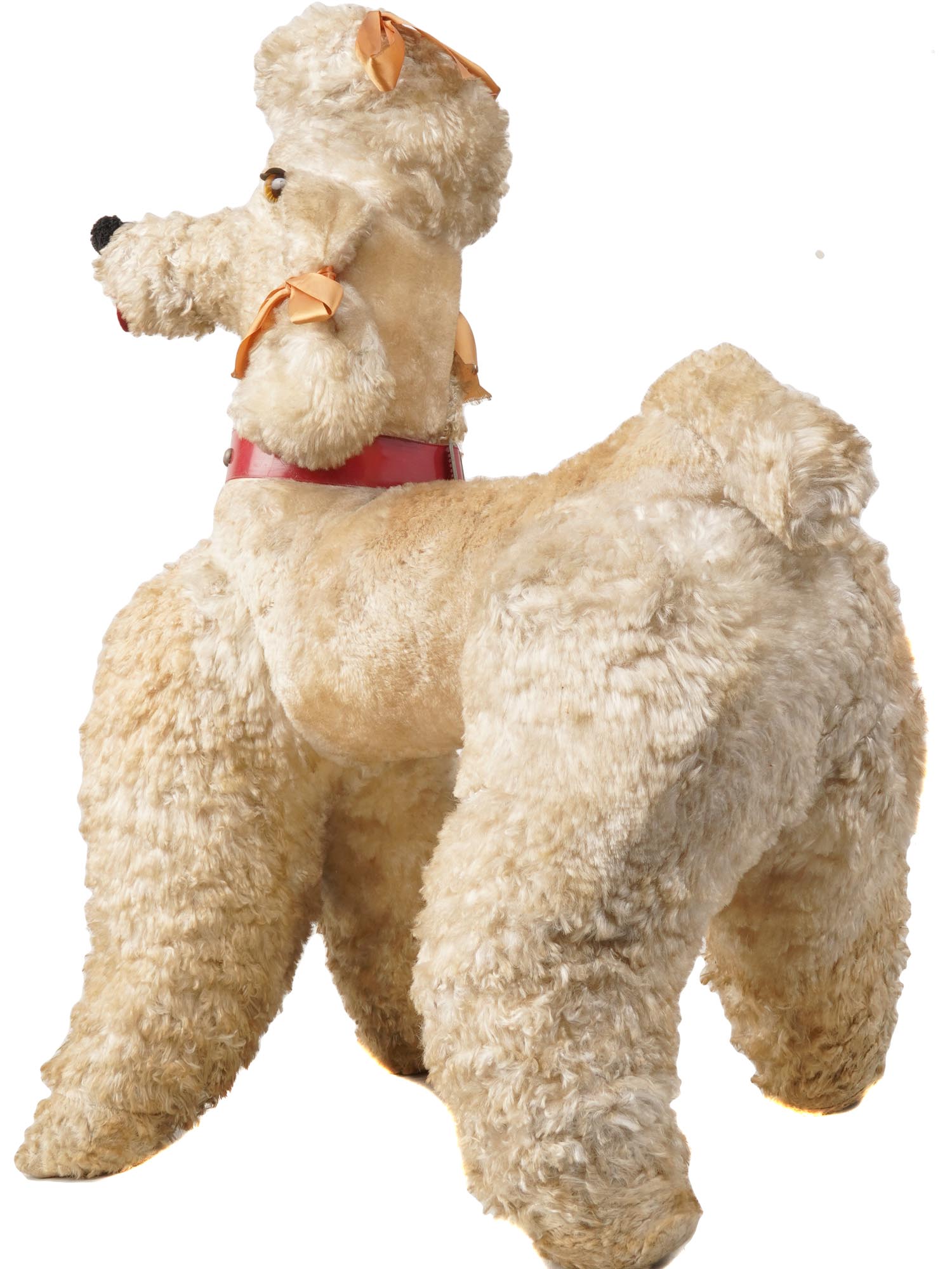 MID CENTURY PLUSH POODLE DOG ANIMAL CHILDREN TOY PIC-3